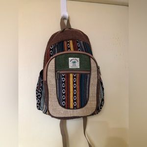Himalayan handmade hemp mini backpack